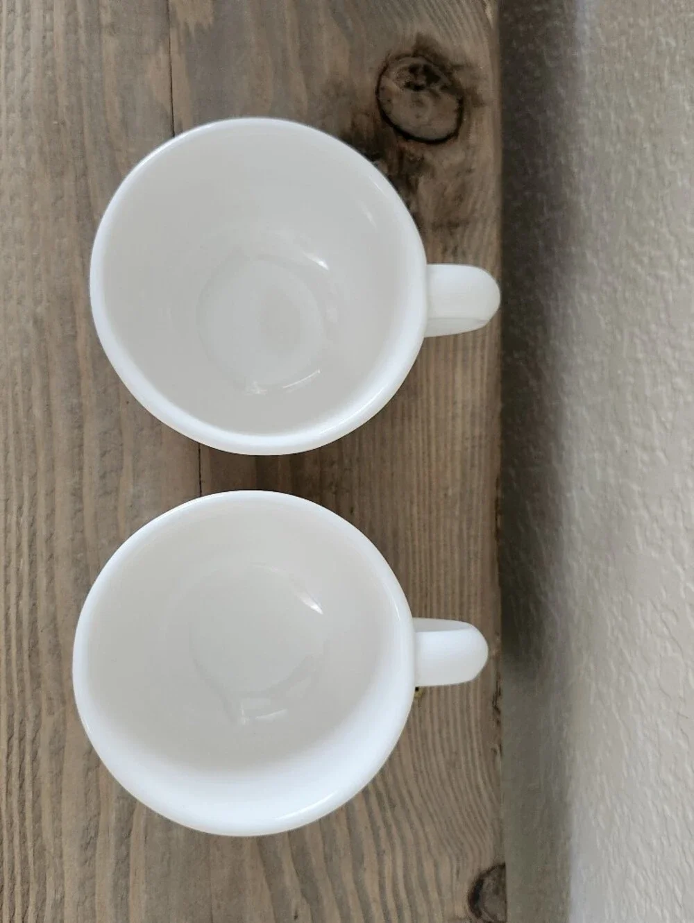 Vintage Pfaltzgraff Heritage White Coffee Mugs Set of 2
